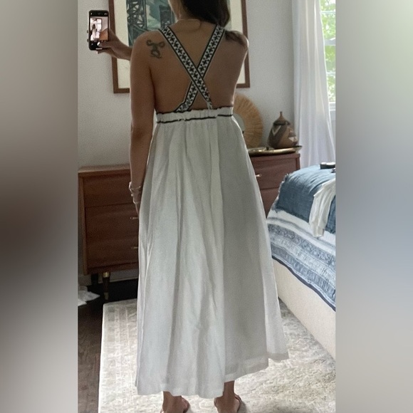 J. Crew White and Black Maxi Dress - Picture 3 of 11